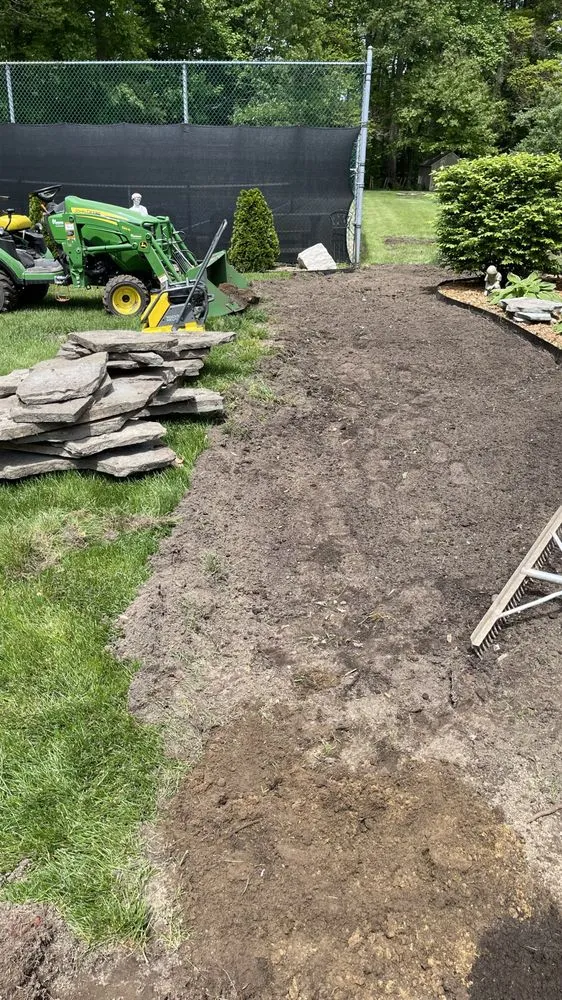 Local garden landscaping with custom design in St. Joseph, MI by Hawks Lawn Care