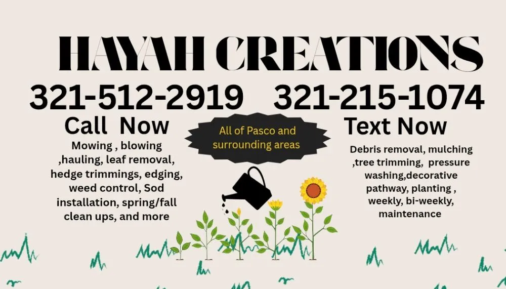 Affordable landscape installation for homes in San Antonio, FL by Hayah Creations