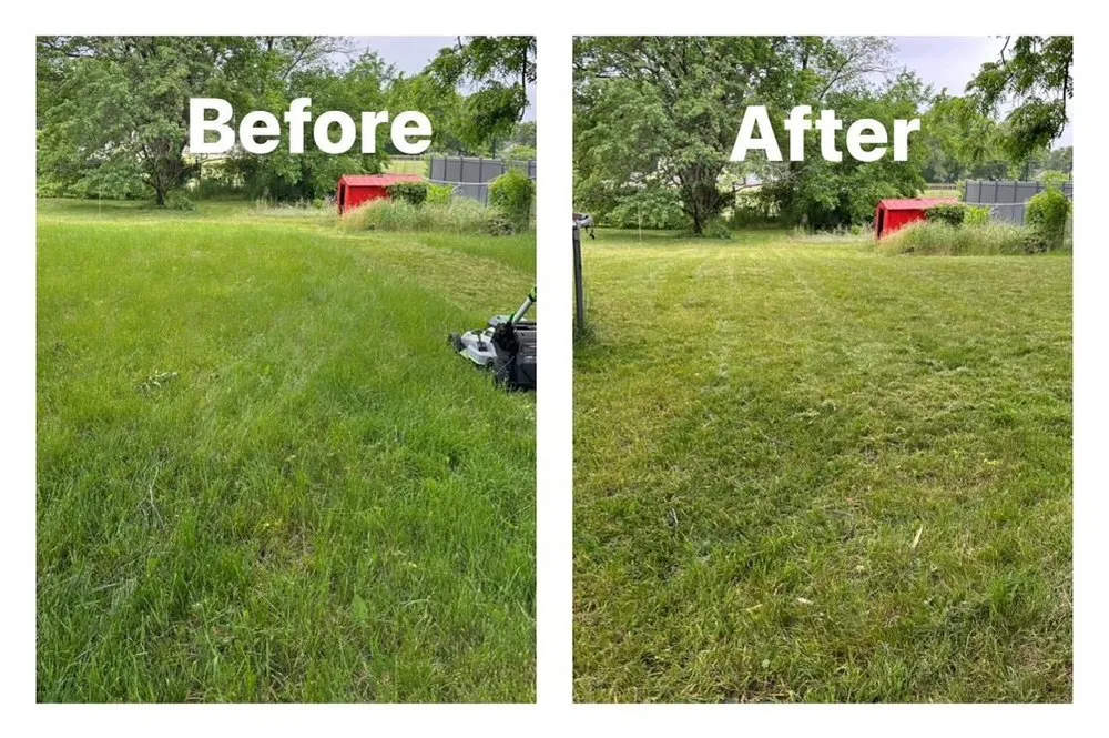 Affordable lawn mowing service for residential properties in Grand Rapids, MI by Haygood Handyman & Lawn Services