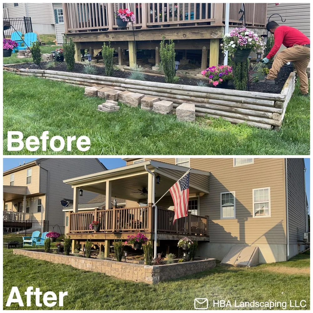 Professional landscape installation for residential properties in Lancaster, PA by HBA Landscaping