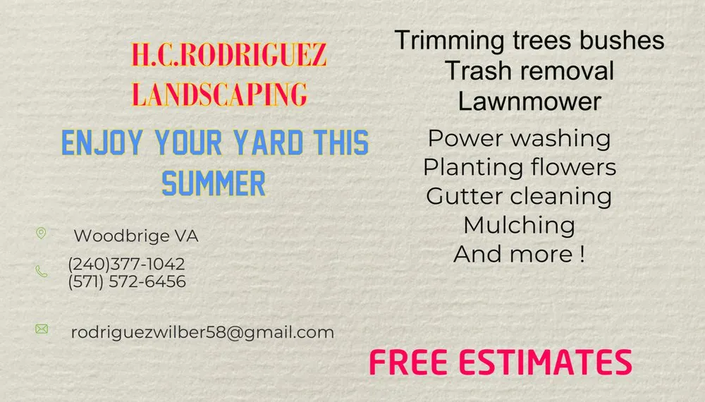 Expert lawn care service experts serving Woodbridge, VA - H.C.RODRIGUEZ LANDSCAPING