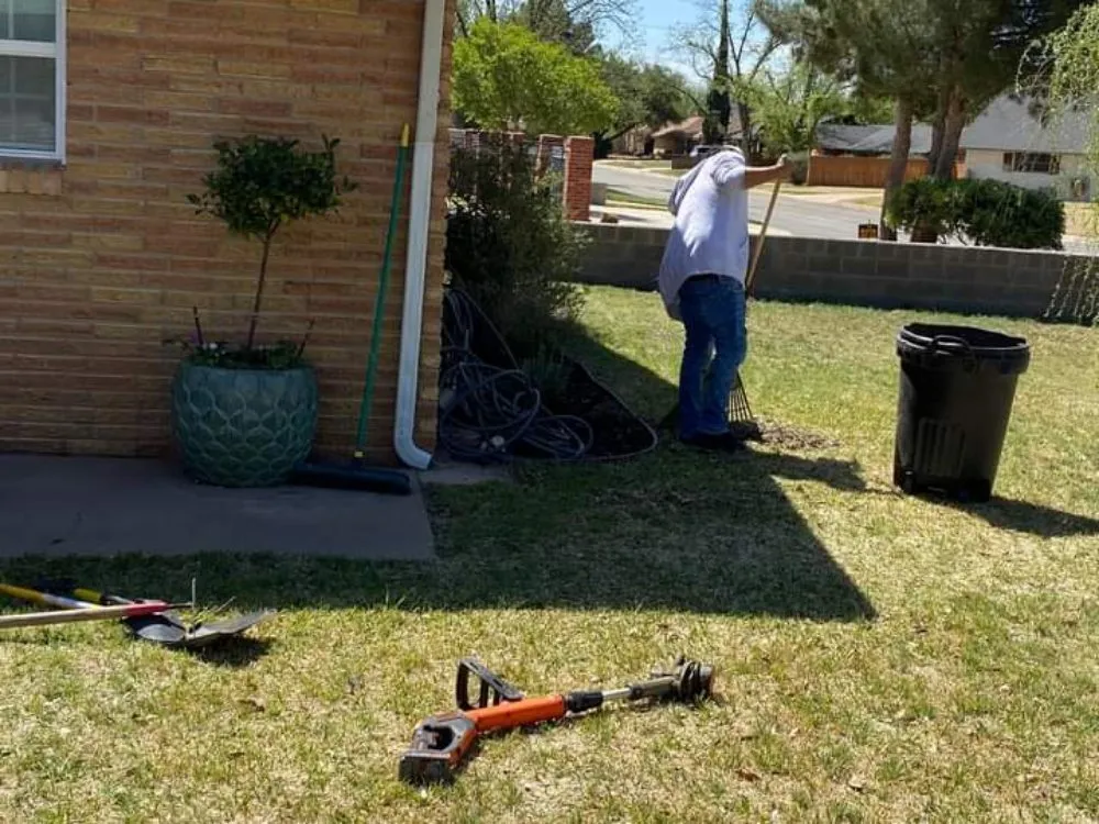 Reliable lawn mowing service in Stanton, TX by He Loves Us Lawn Care