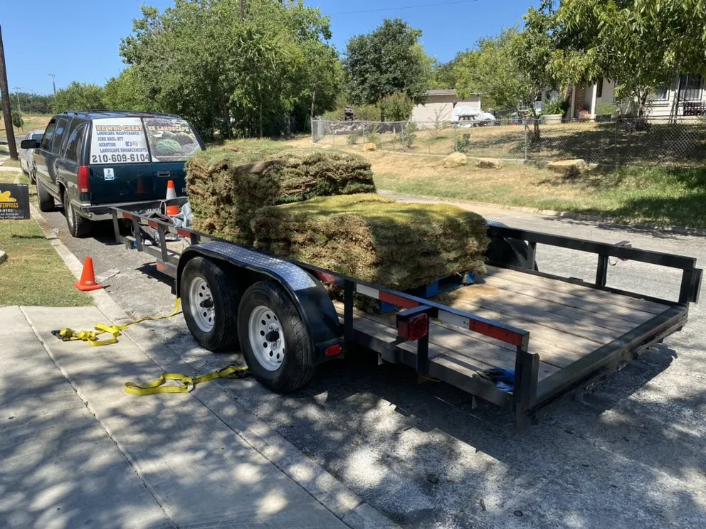 Custom landscape installation in San Antonio, TX - He Who Creates Landscape