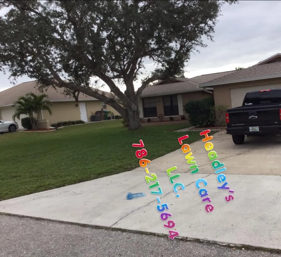 Affordable yard cleanup service in North Port, FL by Headley's Lawn Care