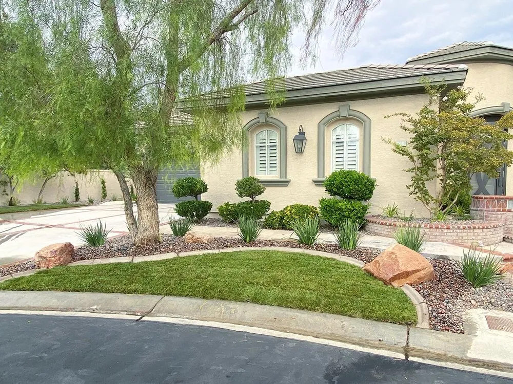 Expert lawn care service with custom design across Las Vegas, NV - Healthy Green Landscape