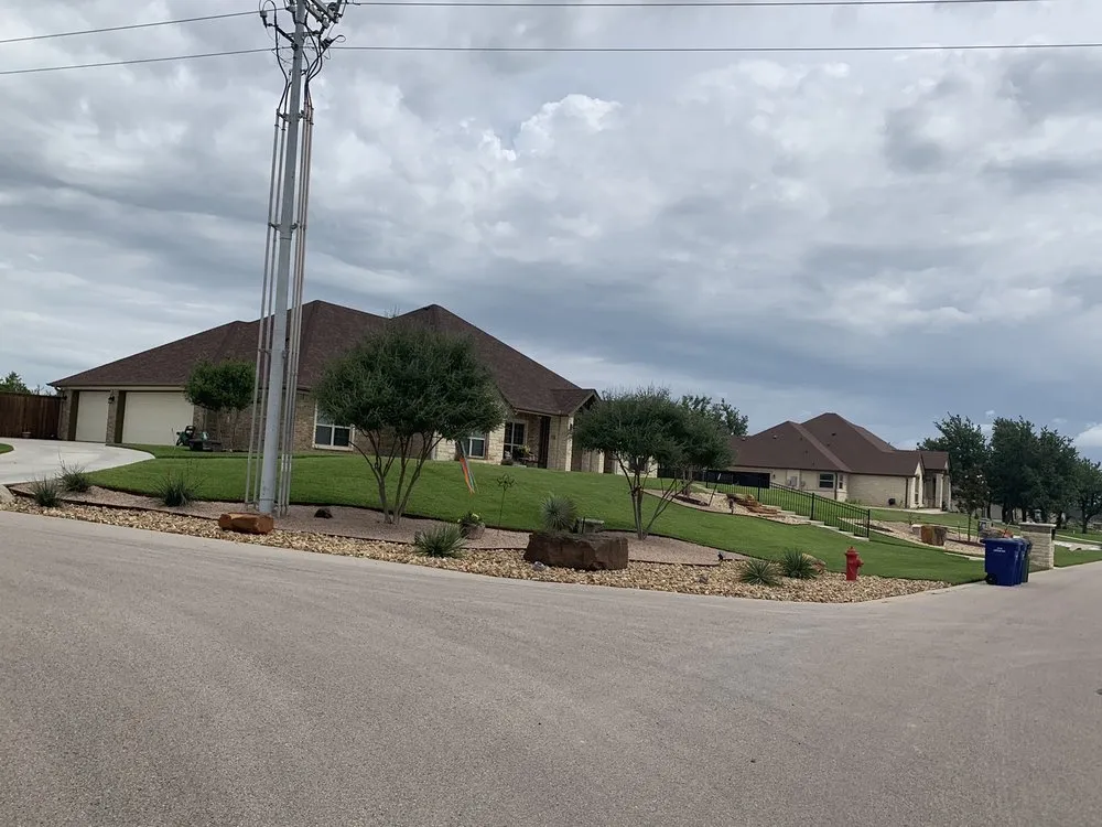 Custom landscape installation in Belton, TX by Heart of Texas Landscape & Irrigation