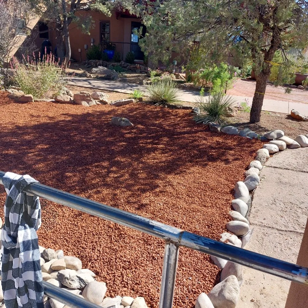 Custom yard maintenance in Santa Fe, NM by Heavenly Elements