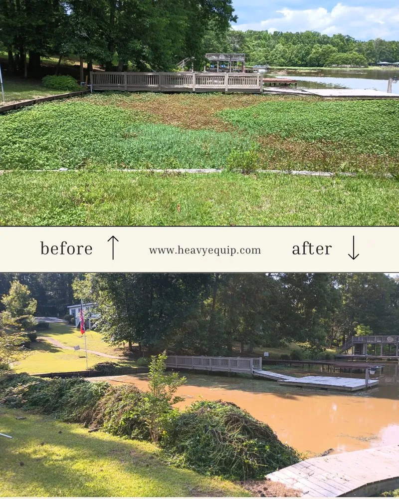Affordable residential landscaping in Montrose, GA by Heavy Equip