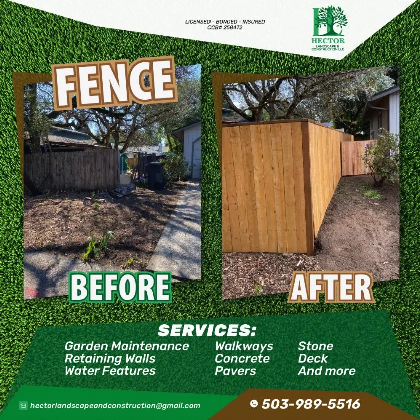 Professional garden landscaping for residential properties in Woodburn, OR by Hector Landscape & Construction
