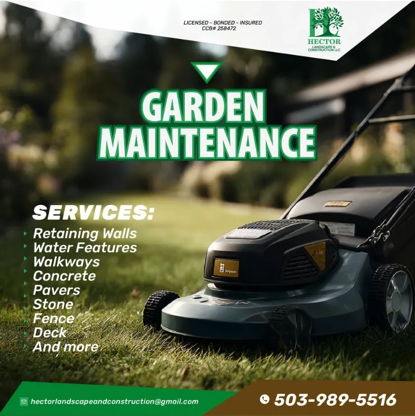 Trusted lawn mowing service in Woodburn, OR by Hector Landscape & Construction