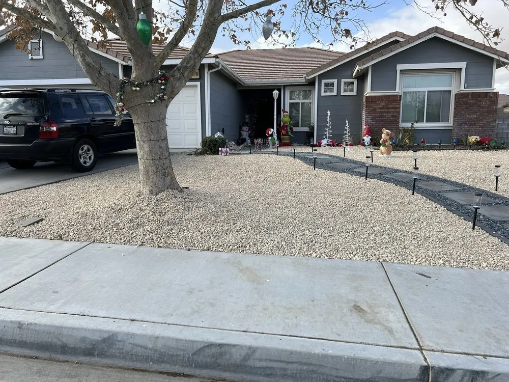 Affordable landscaping services for homes in Lancaster, CA by Hector Landscape and Construction