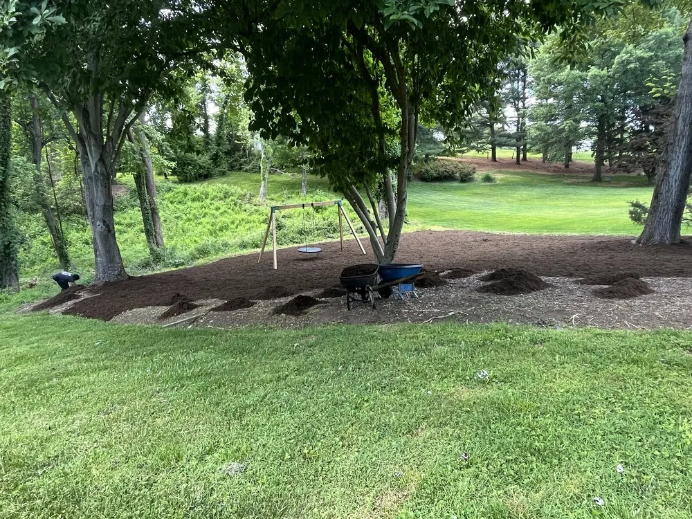 Custom landscape installation in Annapolis, MD by Hector Landscaping & Lawn Service