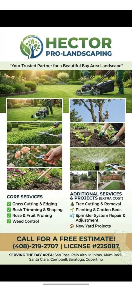Custom garden landscaping for beautiful yards in San Jose, CA by Hector Pro Landscaping