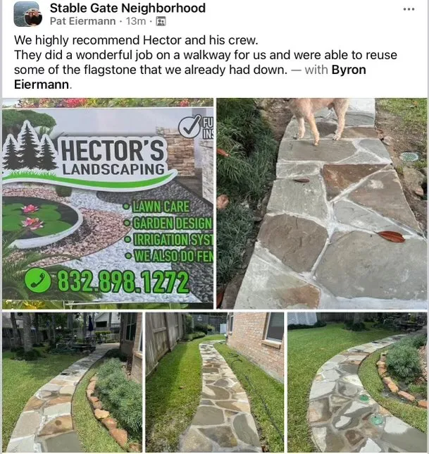 Trusted outdoor landscaping for residential properties in Houston, TX by Hector's Landscaping
