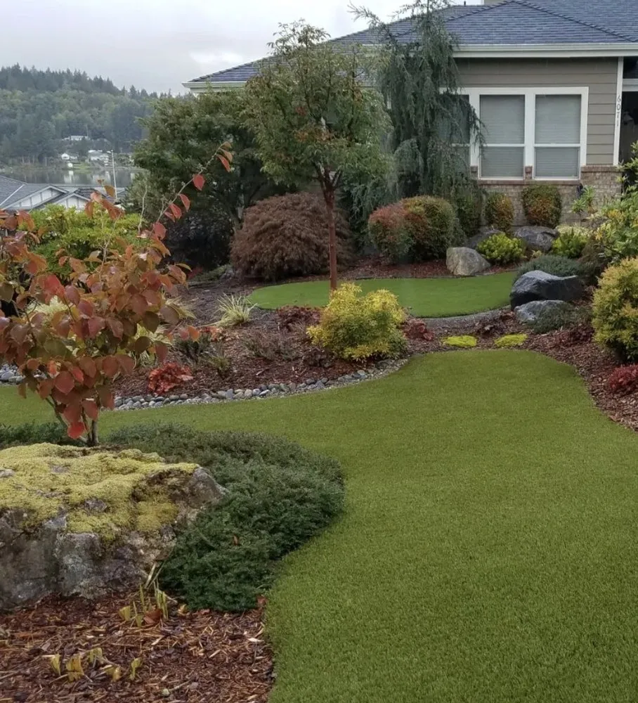 Custom lawn care service for outdoor upgrades across Silverdale, WA - Hedahl Landscape Deck & Patio