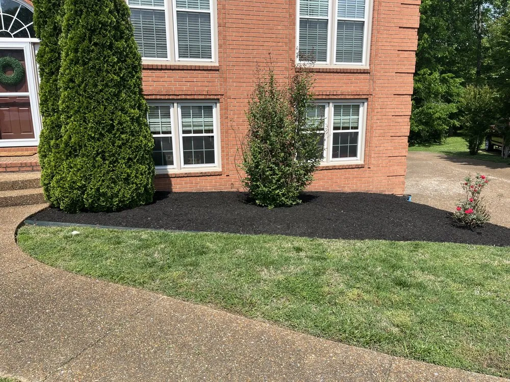 Professional outdoor landscaping with custom design in Green Hill, TN by Hedden's Lawn Care