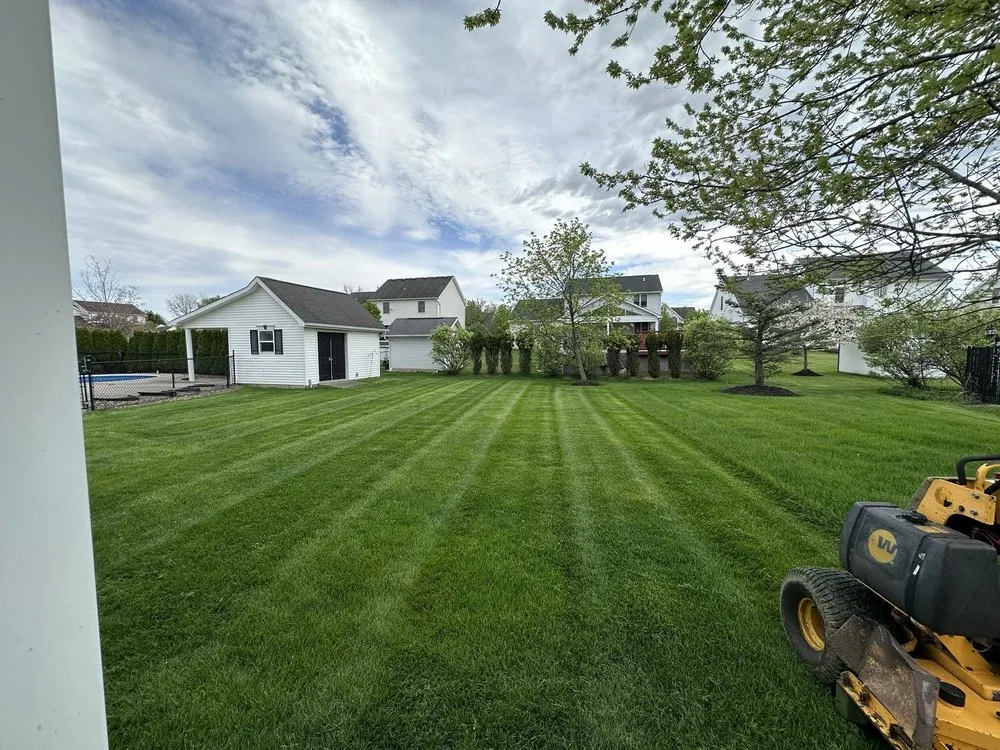 Professional garden landscaping for residential properties in Lancaster, NY by Heerdt’s Lawn Care