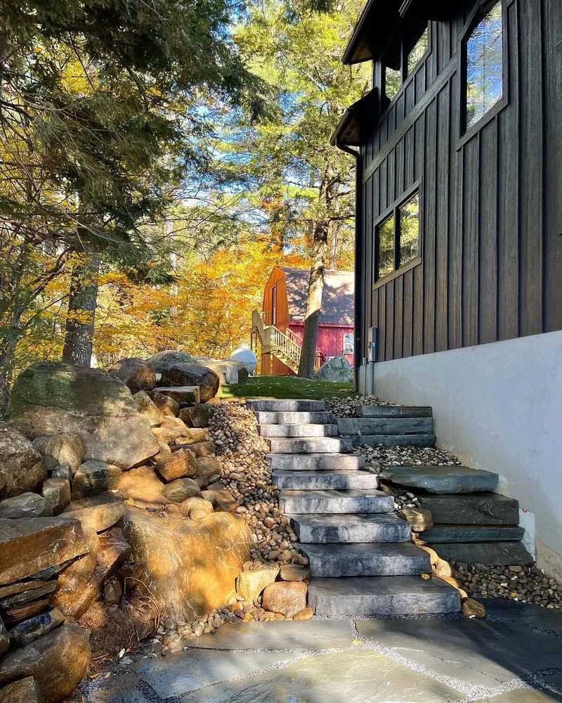 Affordable landscape installation for residential properties in Ballston Spa, NY by Heloscaping