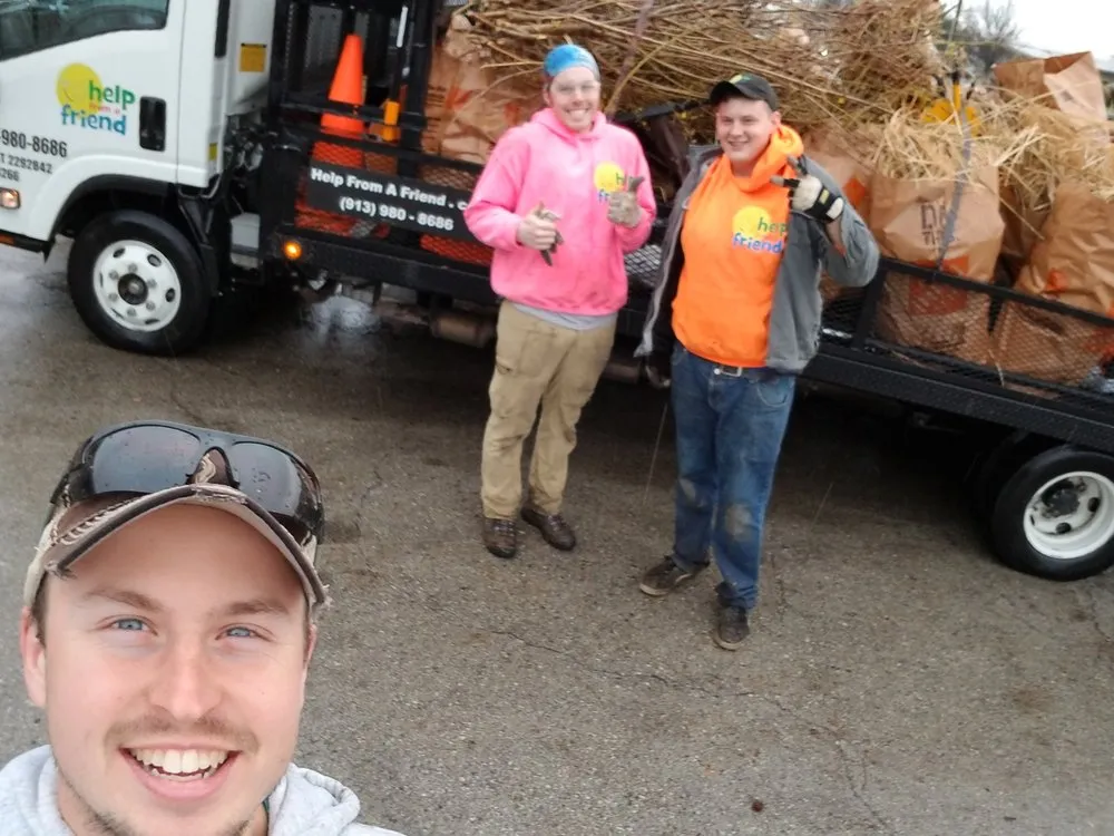 Affordable landscape installation in Olathe, KS by Help From A Friend