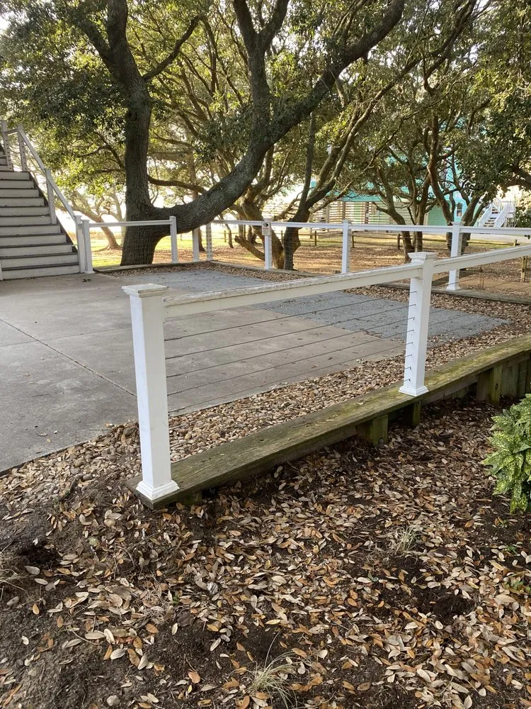 Custom landscape installation for outdoor upgrades in Grandy, NC by Helpin Hand Handyman