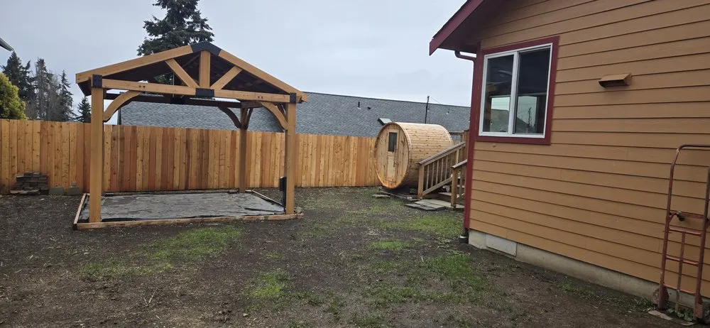 Custom garden landscaping for homes in Port Angeles, WA by Helping Hands Landscape