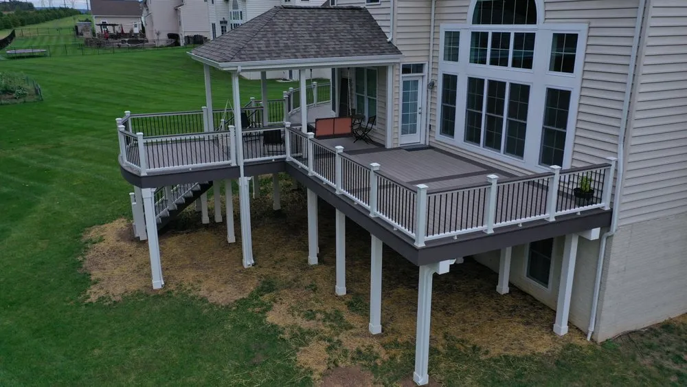 Custom garden landscaping in Sterling, VA by Hemax Construction Services & Landscaping