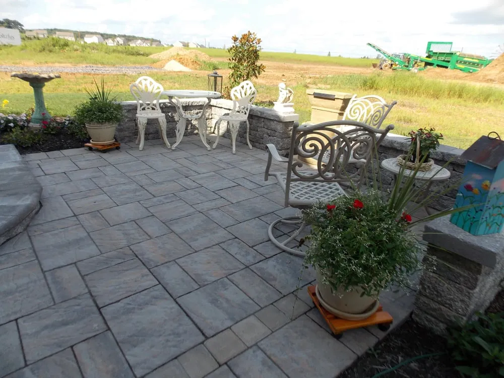 Custom landscape installation in Harrisburg, PA by Hemlock Landscaping