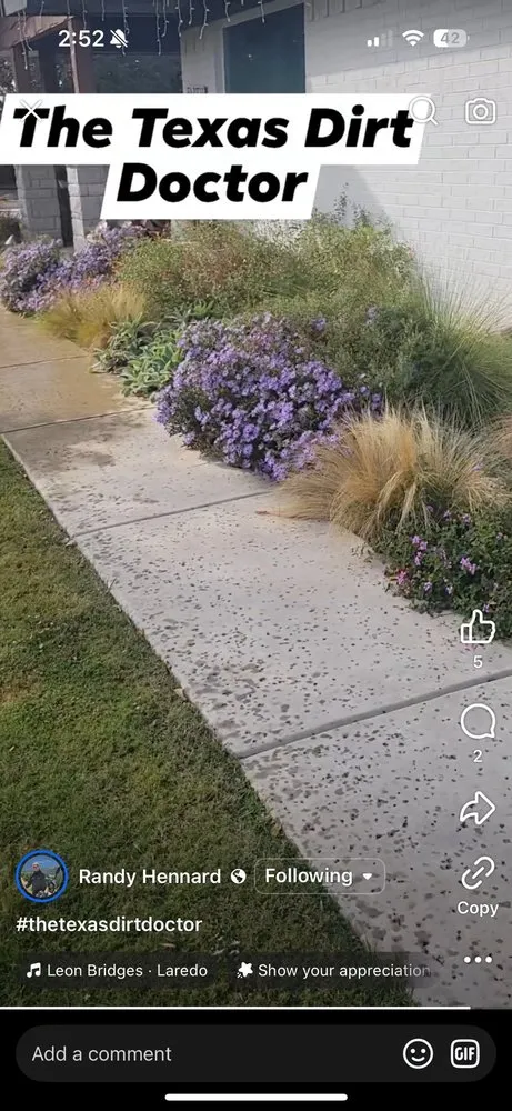 Custom garden landscaping for beautiful yards in Arlington, TX by Hennard Contracting