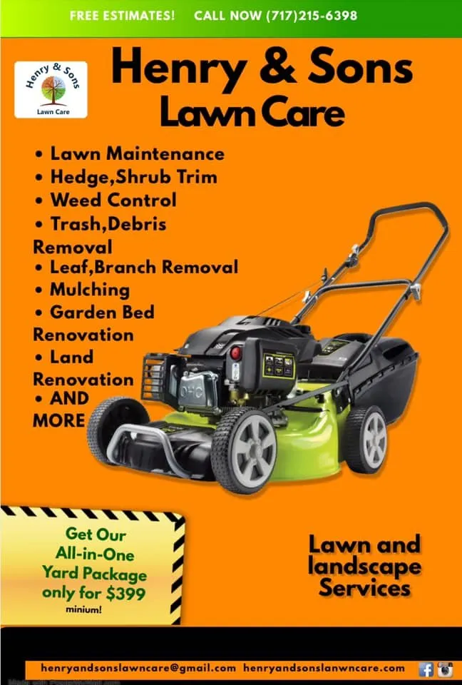 Expert lawn mowing service in Harrisburg, PA - Henry & Sons Lawncare