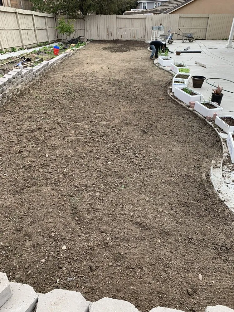 Professional outdoor landscaping in Menifee, CA by Henry construction & landscaping