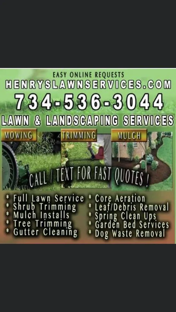 Custom lawn mowing service near you in Livonia, MI by Henry’s Lawn Services