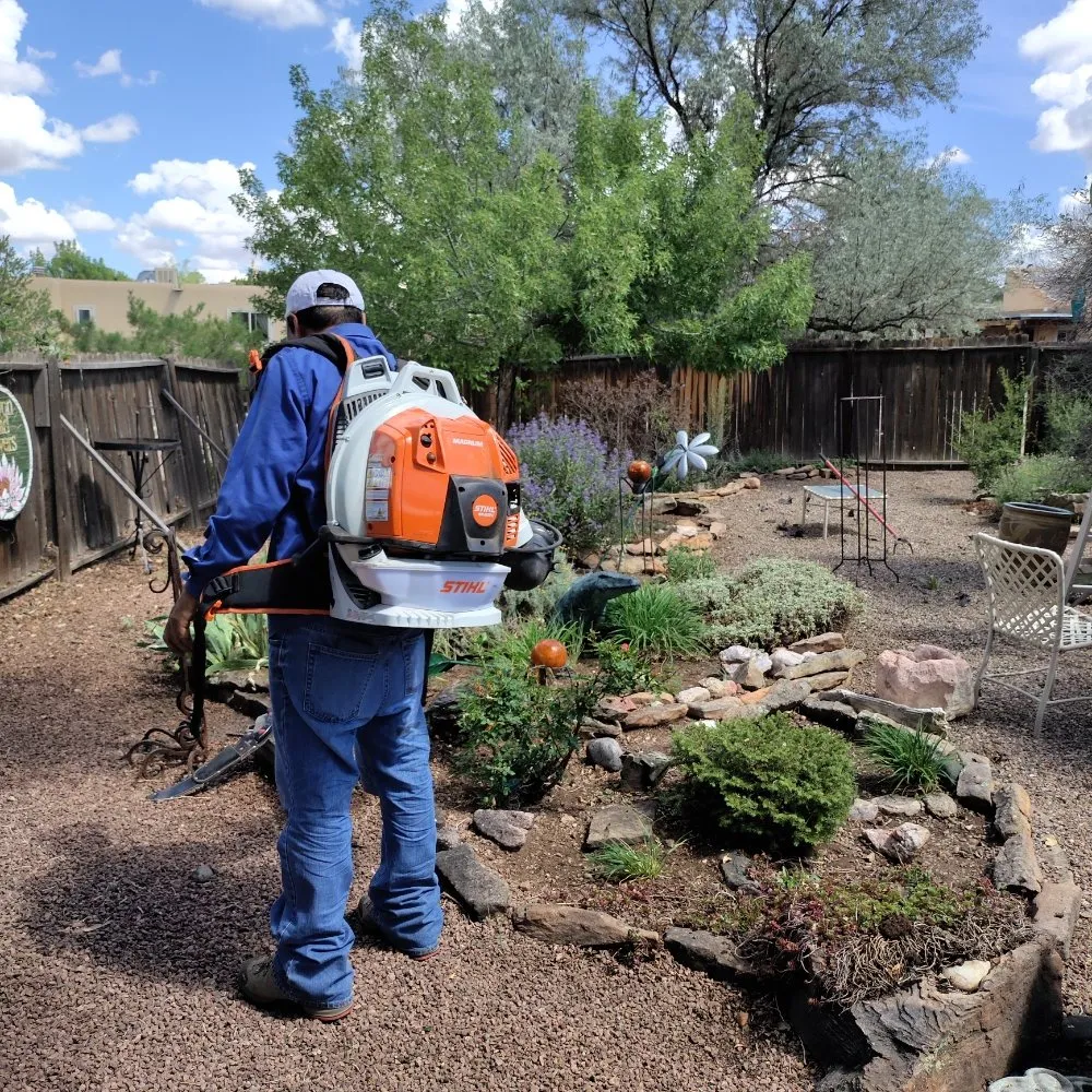 Professional landscaping services with custom design in Santa Fe, NM by Henry’s Tree Experience