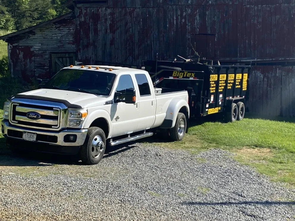 Professional yard cleanup service for residential properties in Greeneville, TN by Hensley Junk Removal & Property Management