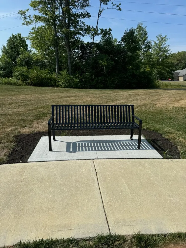 Custom garden landscaping in Centerburg, OH by Henson Family Construction