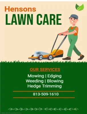 Hensons Lawn Care Logo