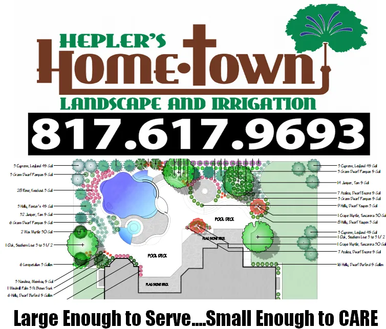 Local outdoor landscaping in Argyle, TX - Hepler's HomeTown Landscape & Irrigation