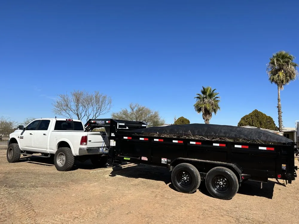 Professional yard cleanup service in Marana, AZ by Hercs Works