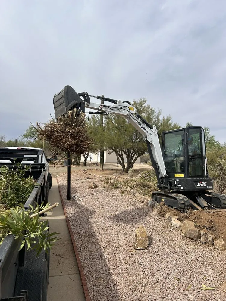 Custom yard maintenance for beautiful yards in Marana, AZ by Hercs Works