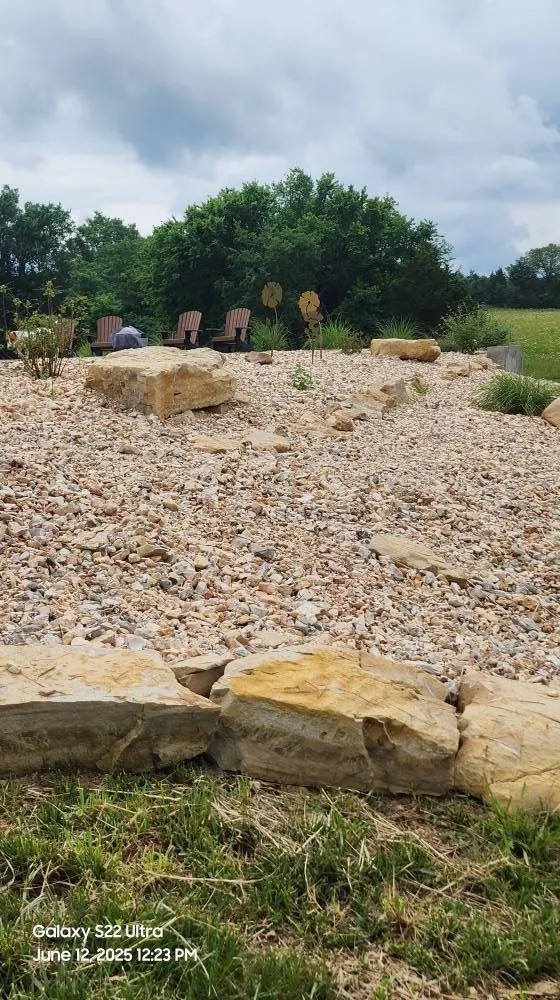Custom landscape installation in Pea Ridge, AR by Hercules Landscaping
