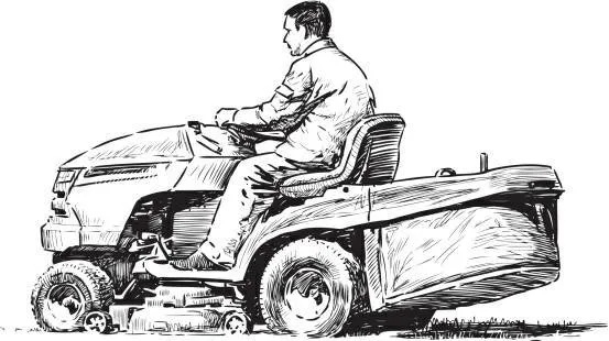 Here to Help Lawn Mowing Logo