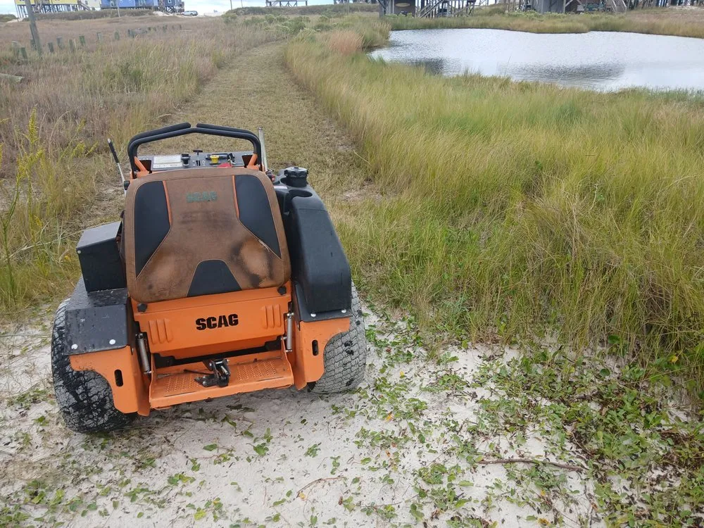Local lawn mowing service in Dauphin Island, AL by Here We Mow Again