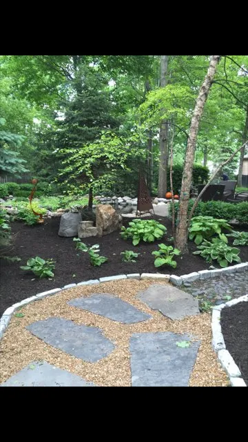 Custom landscape installation with custom design in Colorado Springs, CO by Heritage Lawn and Landscaping