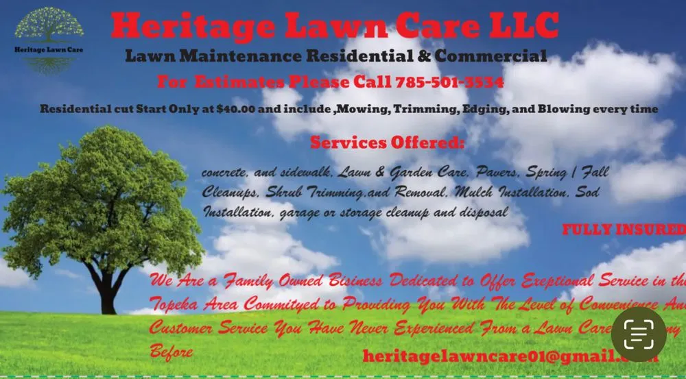 Professional lawn care service in Topeka, KS - Heritage Lawn Care