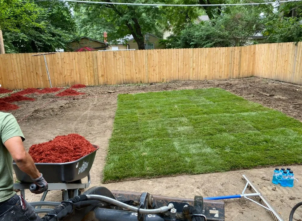 Professional lawn mowing service with custom design in Topeka, KS by Heritage Lawn Care