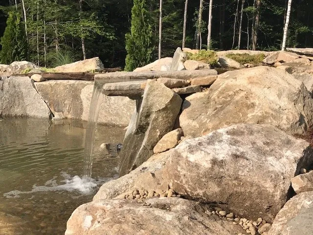 Professional garden landscaping in Epsom, NH by Heritage Stoneworks