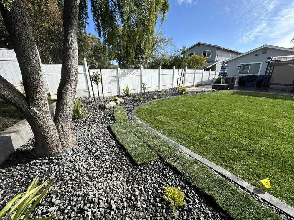 Trusted residential landscaping with custom design in Tracy, CA by Herman Landscaping and Sprinkle Service