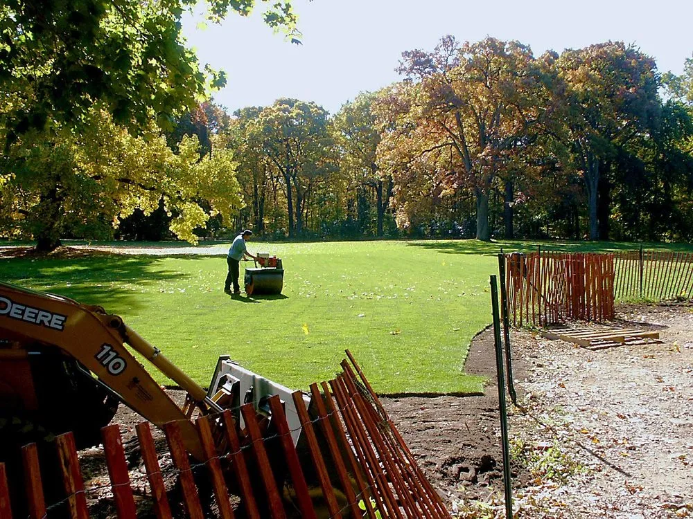 Expert lawn care service with custom design in Huntington, NY by Hermann Lindau & Son Sodding Seeding