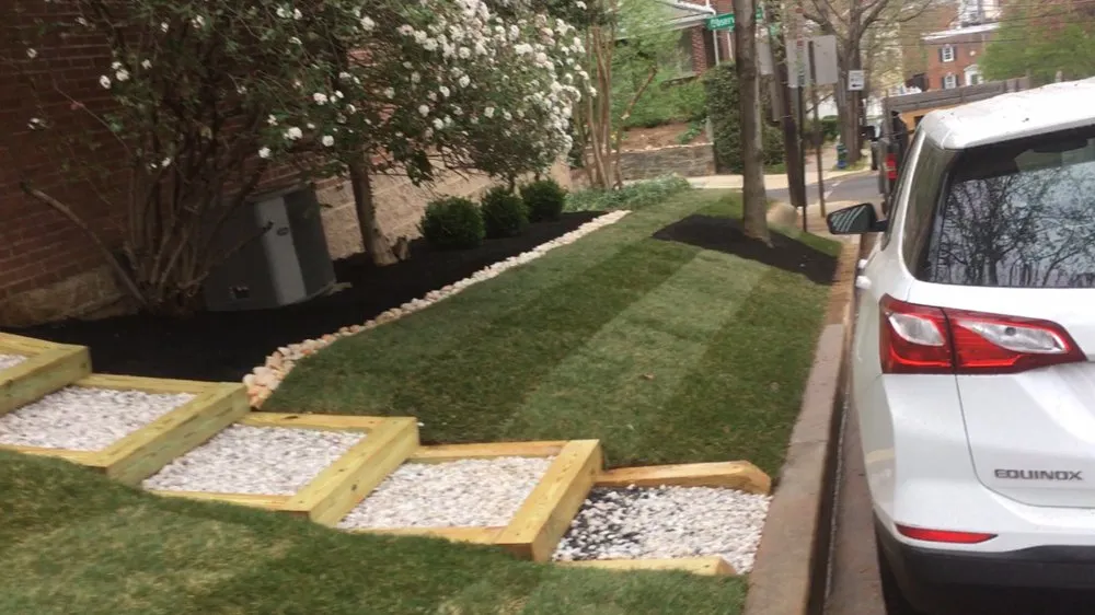 Trusted lawn mowing service for homes in Rockville, MD by Hernandez Company