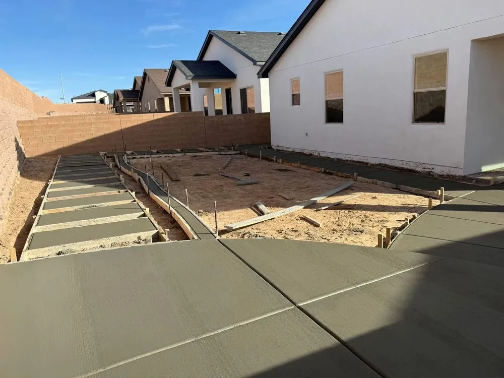 Top-rated lawn mowing service for residential properties in Albuquerque, NM by Hernandez Concrete