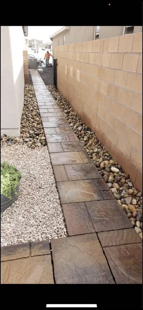 Local landscape installation in Albuquerque, NM - Hernandez Concrete